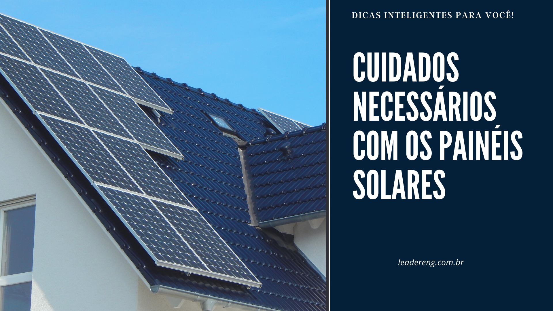 Cuidados necessários com os painéis solares